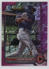 2022 Bowman Chrome Prospects Fuchsia Shimmer Refractor 57/199 George Valera 1q3