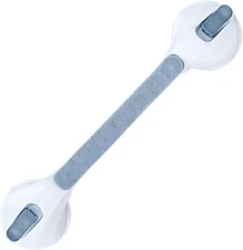 Slipx Solutions 17” Safe Grip Shower Grab Bar, Extra Long Suction Cup Handicap G