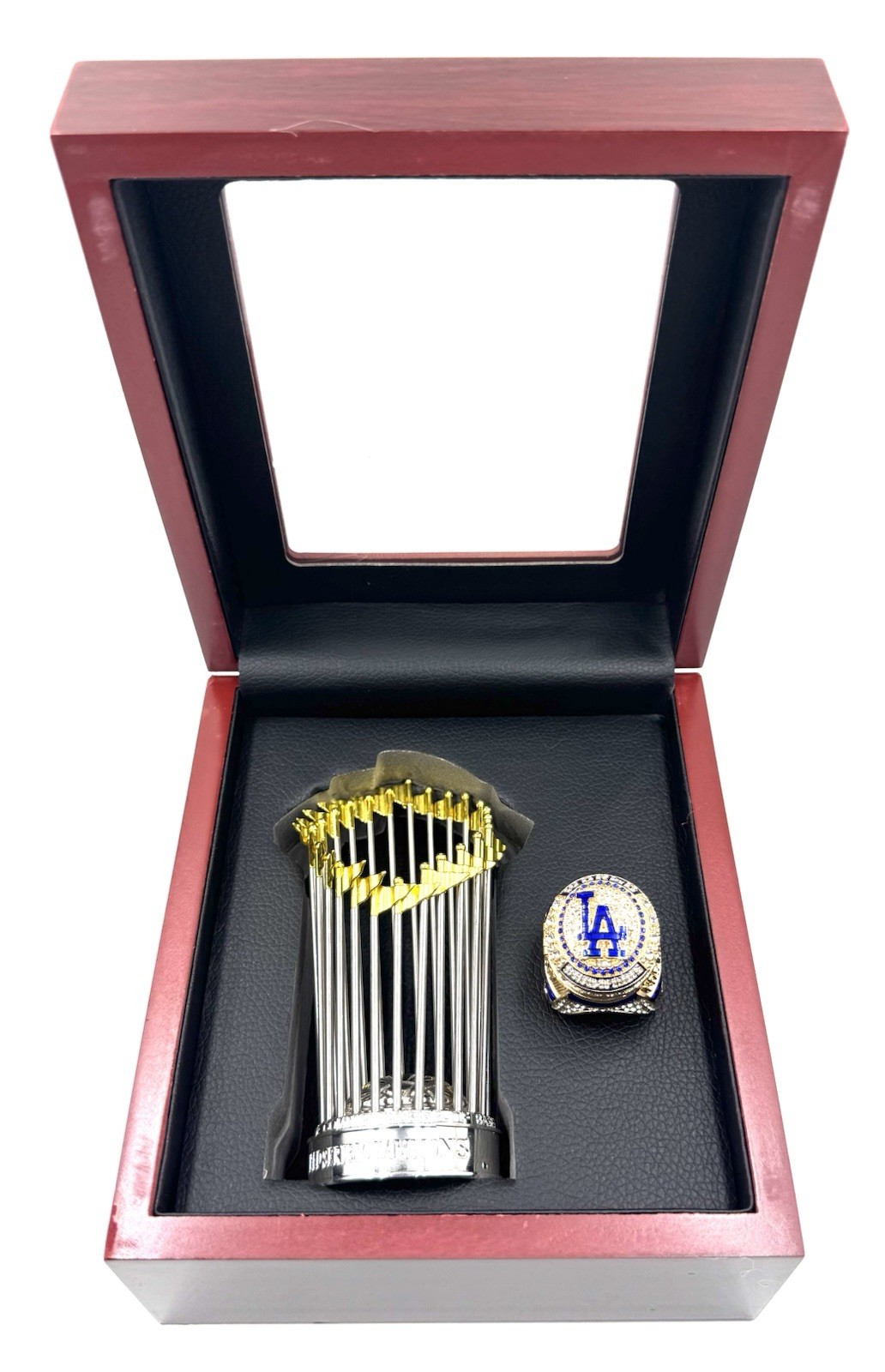 2024 FREDDIE FREEMAN DODGERS WORLD SERIES CHAMPIONSHIP RING & TROPHY ...