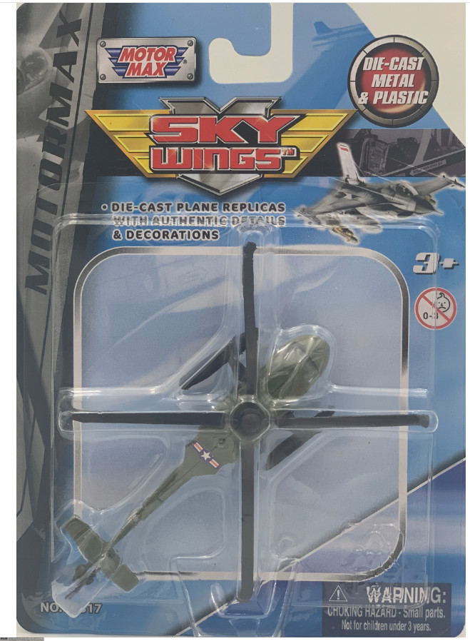 Sikorsky Black Hawk HH-60D Night  3,5"" Helicopter MilitaryModel Diecast Motormax