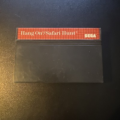 Hang-On / Safari Hunt (Sega Master System) - Tested & Authentic