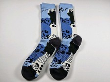 Bombas Pattern Calf Socks Lot Of 2 Pairs Size L