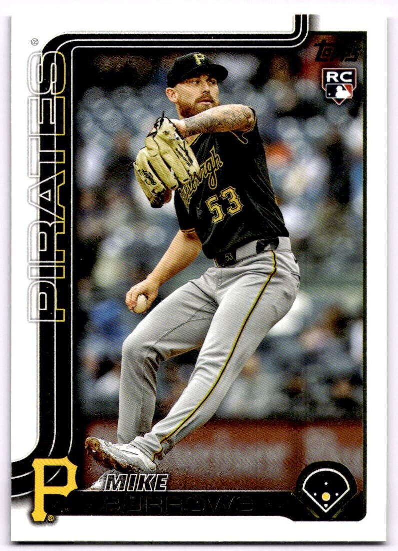 2025 Topps #615 Mike Burrows Pirates RC