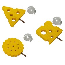 Bird Perch Stand Toy Paw Grinding Rod Chewing Decorative Wood Parrot Perch Stand