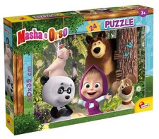 Merchandising Masha E Orso: Lisciani - Puzzle Plus 24 - Diventiamo Amici?