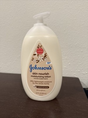 Johnson's Skin Nourish Moisturizing Baby Lotion Vanilla Oat 16.9 Fl Oz