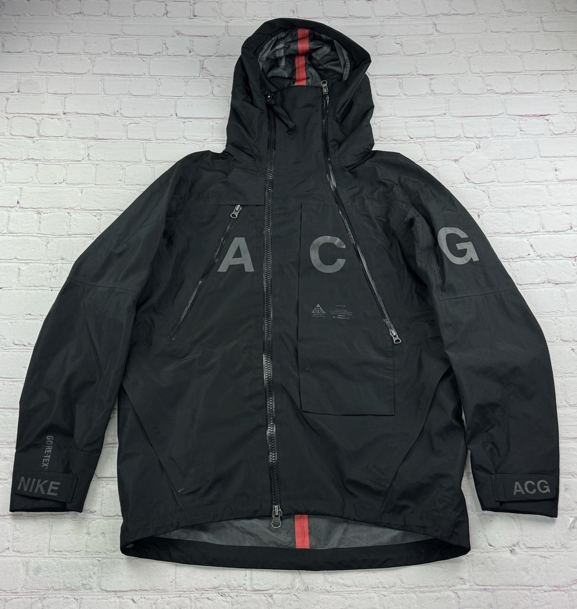 Nike ACG NikeLab Alpine Jacket Men's M Jet Black Gore-Tex ~ Tech
