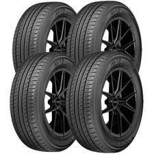 (QTY 4) P225/60R16 Yokohama Avid Touring S 97S SL Black Wall Tires
