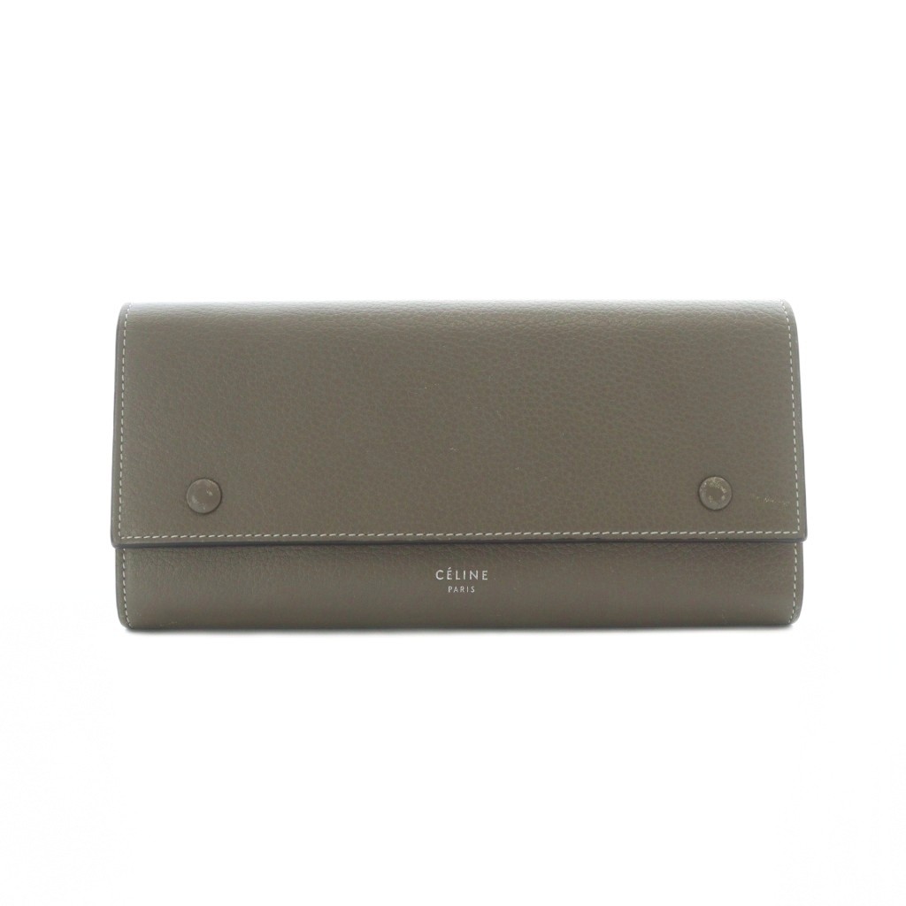 CELINE Large Flap Multi-Function Long Wallet Bifo… - image 1