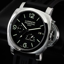 Panerai Luminor 1950 3 Days GMT Power Reserve 44mm Black Dial PAM00321 Complete 2