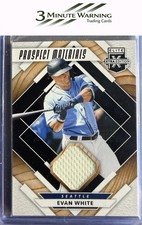 2020 Panini Elite Extra Edition #PM-EW Evan White Prospect Materials Black