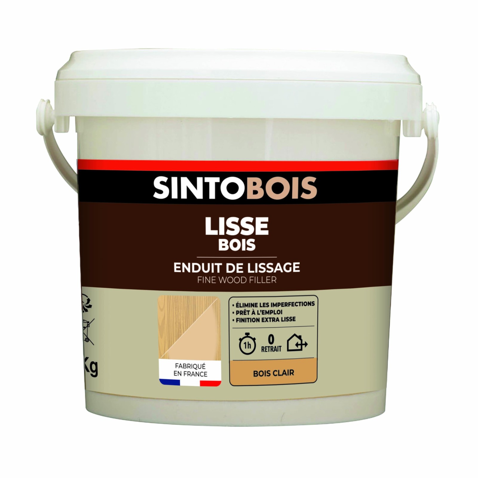 Enduit de lissage bois pour rénover une table ancienne et effacer les chocs
