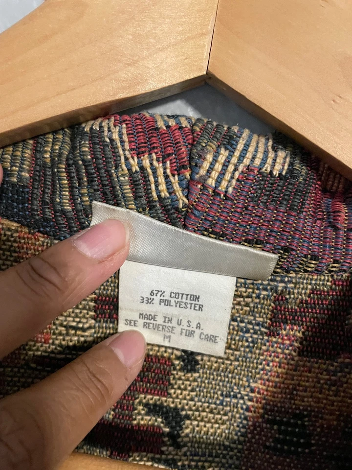 Chaqueta Vintage Sunbelt Mujer Mediana Suroeste Blazer Azteca EE. UU. 90s Foto 3 de 4