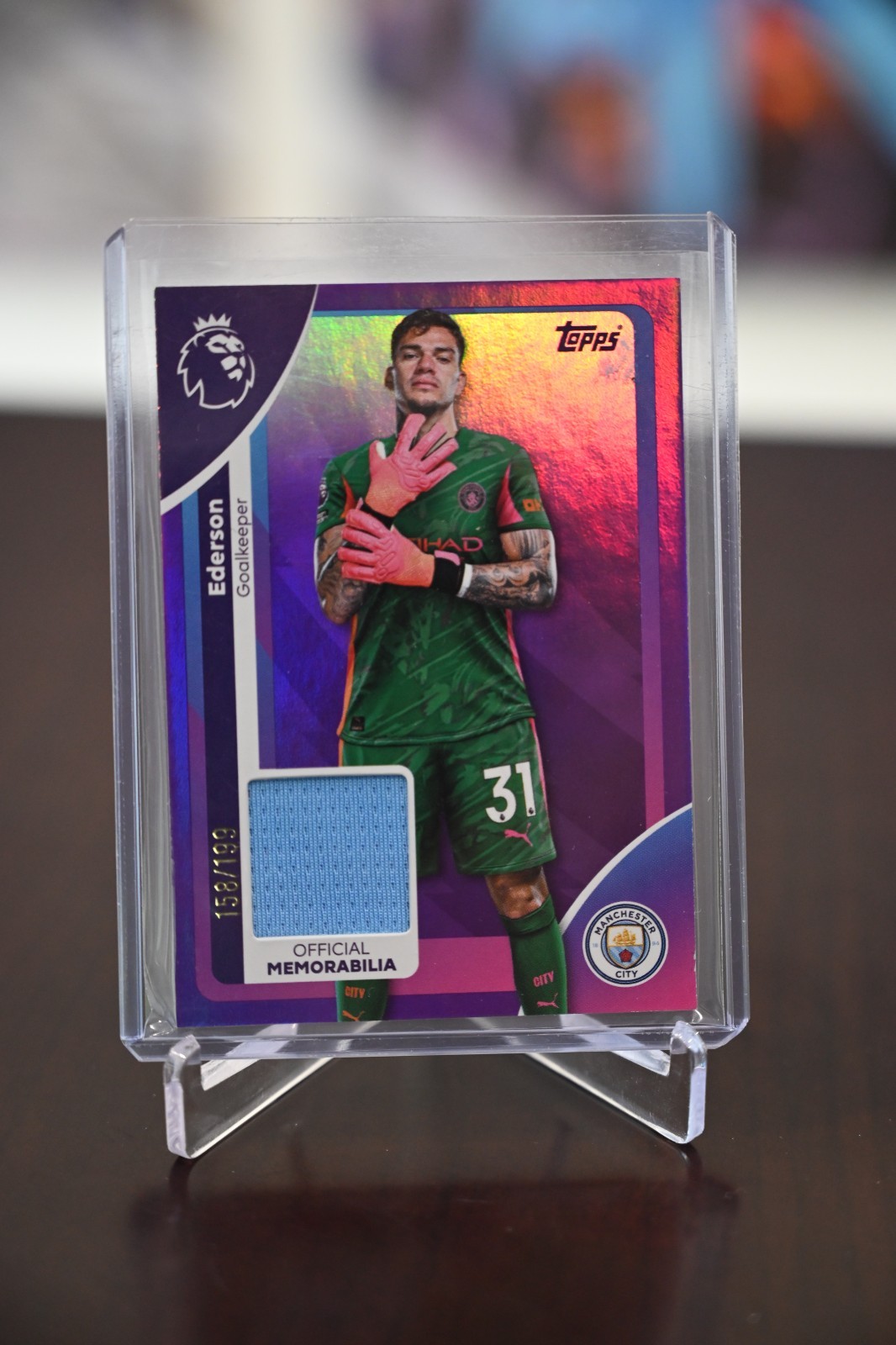 2025 Topps EPL Ederson #RE-ED (MEM) /150