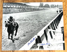 Secretariat - Ron Turcotte Signed Famous Belmont 16x20 Photo - Pic COA + Holo