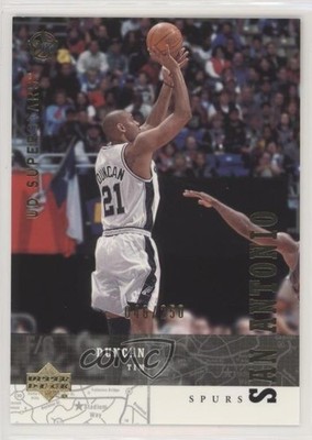 2002-03 Upper Deck UD Superstars Gold 46/250 Tim Duncan #201 HOF 0c3