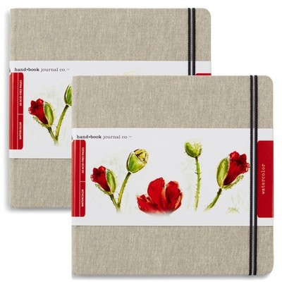 Handbook Journal Co. Artist Watercolor Sketchbook, Square 8.25 x 8.25 Inches ...