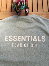 Fear of God Essentials Mens T-Shirt Grey L Co...