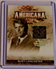 2008 Donruss Threads Baseball Americana Materials Burt Lancaster /500 Print Line