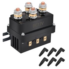 KanSmart 12V 500A Winch Solenoid Relay Contactor for ATV UTV 8000-15000lbs