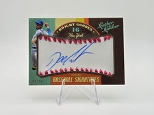 Dwight Gooden 2019 Panini Leather & Lumber Baseball Auto Blue SP #/25 #BBS-DG