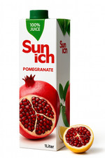 Sunich Granatapfelsaft 100% aus Konzentrat ohne Zucker