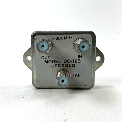 Vintage Jerrold DC-16B Directional Coupler CATV TV Tap Splitter 5-806MHz
