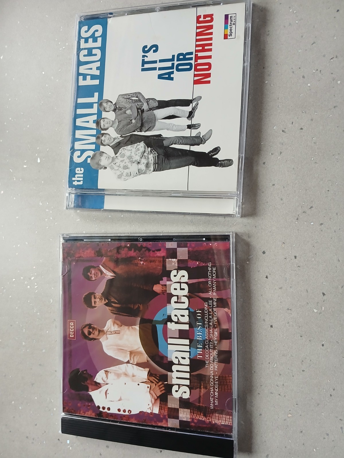2 x SMALL FACES IT'S ALL OR NOTHING and the best of small faces cd