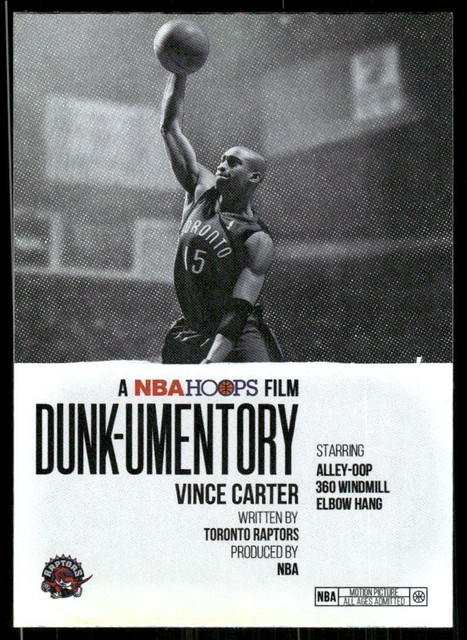 2025-26 Hoops Dunkumentory #D6 Vince Carter - BSK