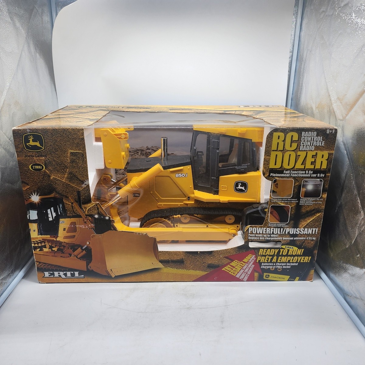 New ERTL John Deere 850J Dozer RC 27MHz Radio Remote Control Toy