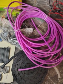 Lot Vintage K'NEX Yellow Hard KNEX Case Roller Coaster Chain Track See Pics Qtys