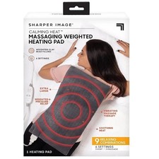 Calming Heat Massaging Weighted Heating Pad by Sharper Image- Weighted Electric
