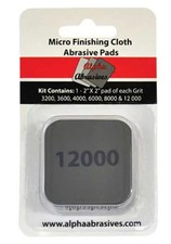 Creations Unlimited Micro Finishing Cloth Abrasive Pads pkg 6 2000