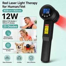 12W MLS LLLT Cold Laser Therapy Device for Pain Relief Wound Healing 808nm 905nm