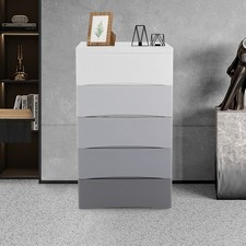 Dresser for Bedroom, Dresser with Large Drawers, 5-tier Storage Dresser 50-80kg