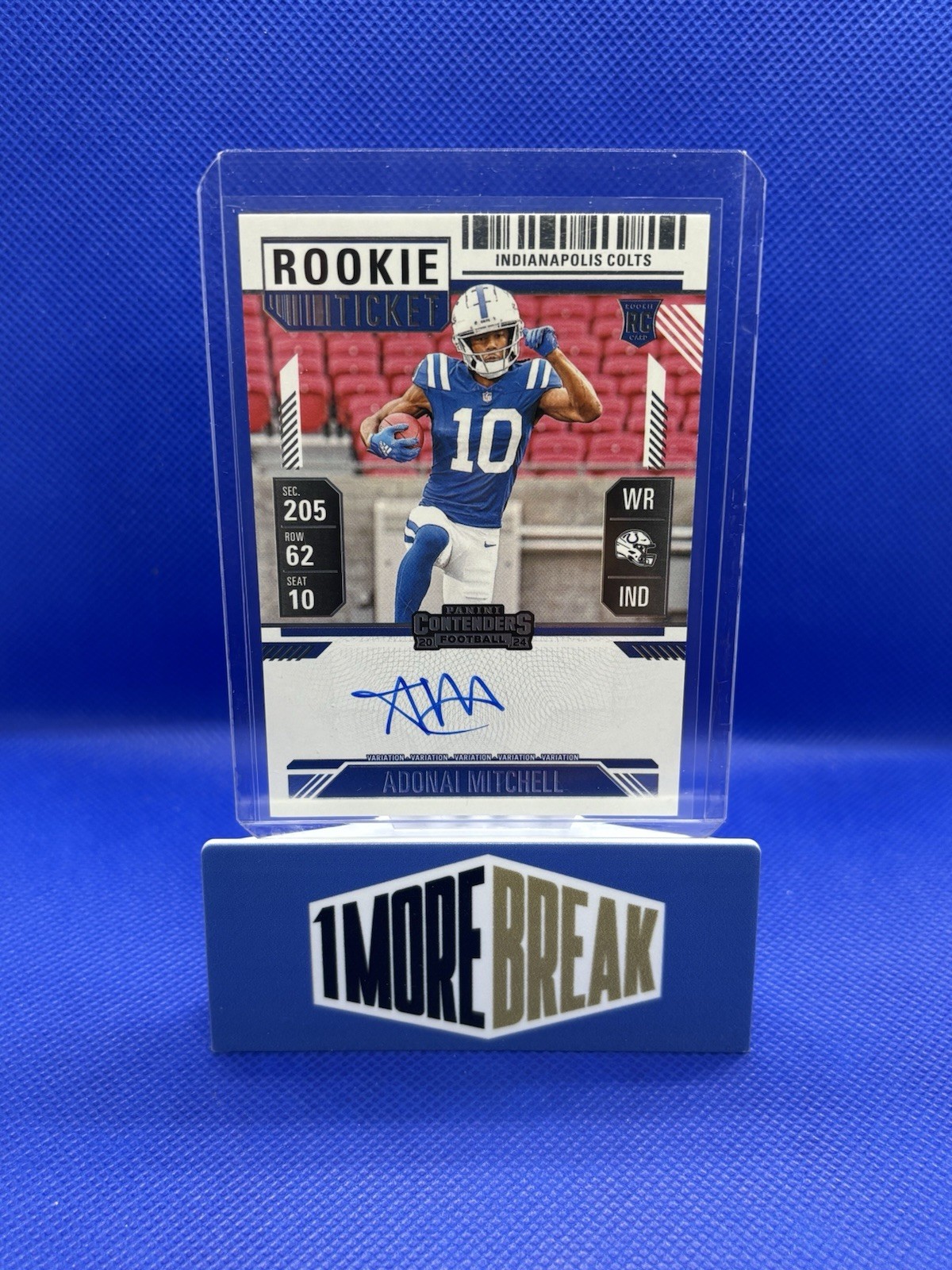 🔥2024 Panini Contenders Adonai Mitchell Rookie Ticket On Card Auto Variation🔥