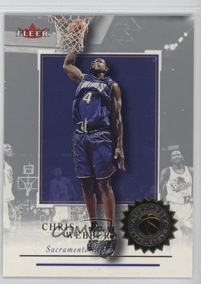 2000-01 Fleer Authority Chris Webber #74 HOF 19k9