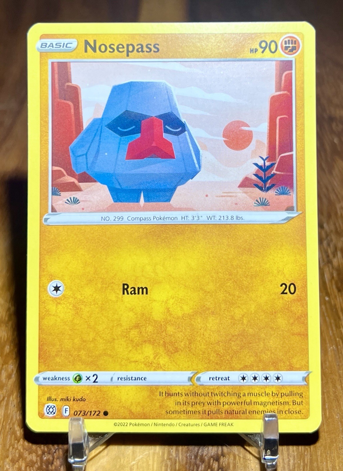 Nosepass 073/172 Common Brilliant Stars Pokemon Near Mint