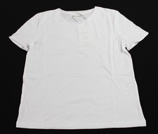 Zara Women's Lightweight Washed Short Sleeve Crew Neck T-Shirt LB3 White Small