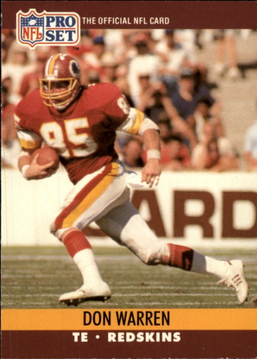1990 Pro Set #667 Don Warren - FB