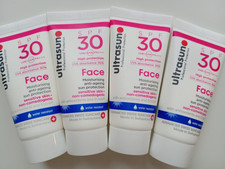 Image of £32RRP ULTRASUN FACE SUNSCREEN SPF30 UVA UVB HIGH PROTECTION MOISTURISING 4X15ML