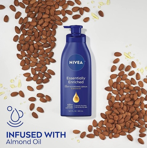 NIVEA Essentially Enriched Body Lotion Dry to Very Dry Skin, 16.9 Fl Oz ⭐️⭐️⭐️⭐️ - Picture 3 of 4