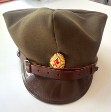 Vintage Cold War Military Cap &ndash; Polish Style Rogatywka &ndash; Soviet USSR Badge