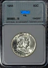 1958 Franklin Half $ , Very Choice BU, National Numismatic Certification, NNC
