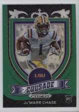 2021 Panini Prizm Draft Picks Crusade Green Prizm Ja'Marr Chase #162 1t44