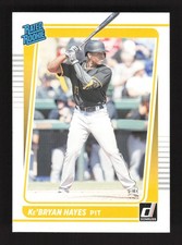 2021 Donruss Baseball Rated Rookie Ke'Bryan Hayes RC #43 Pittsburgh Pirates