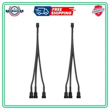 3 Way PWM Fan Splitter Cable 1 to 3 Converter 11 Inch for 4 Pin 3 Pin PC Fans