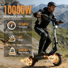 900W/5000W/10000W Electric Scooter Adult Foldable Off-road E-Scooter 48V/60V/72V