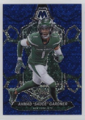 2024 Panini Mosaic No Huddle Blue Prizm 72/75 Ahmad Gardner Sauce #175 1oa8