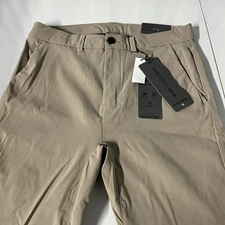 Kenneth Cole Men's Size 30x32 5-Pocket Tech Pants Slim Fit Lightweight Brown